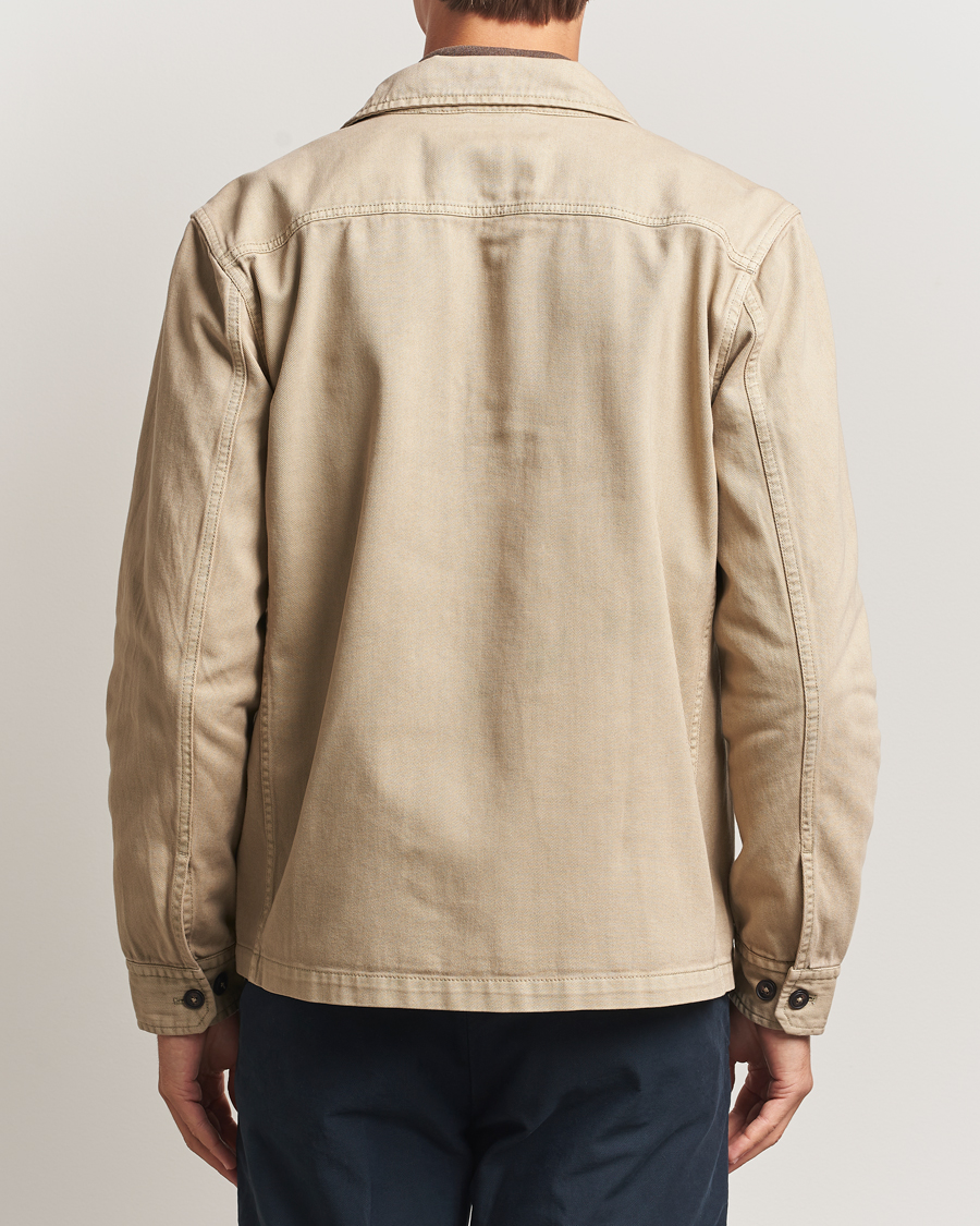 Herr | Skjortor | Morris | Alain Twill Shirt Jacket Khaki