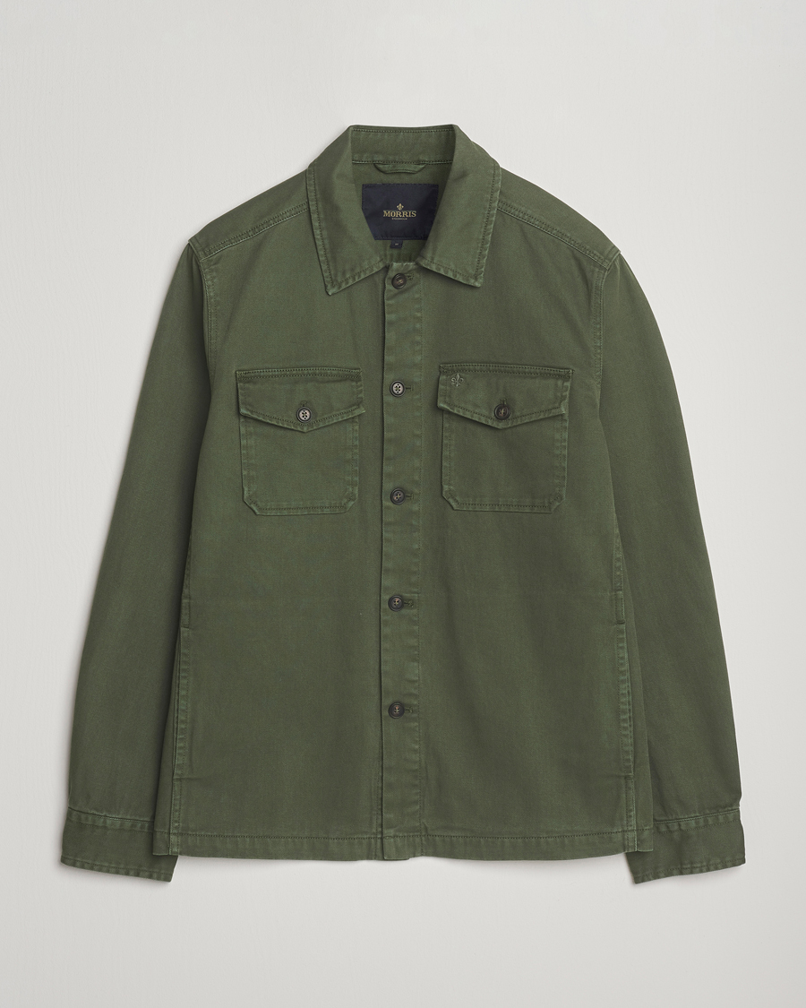 Herr | Skjortor | Morris | Alain Twill Shirt Jacket Olive
