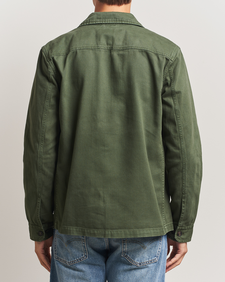 Herr | Skjortor | Morris | Alain Twill Shirt Jacket Olive