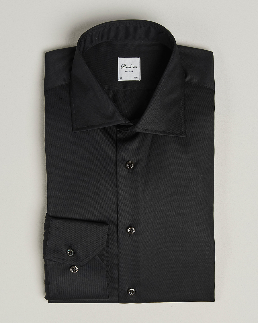 Herr | Skjortor | Stenströms | Regular Fit Shirt Black