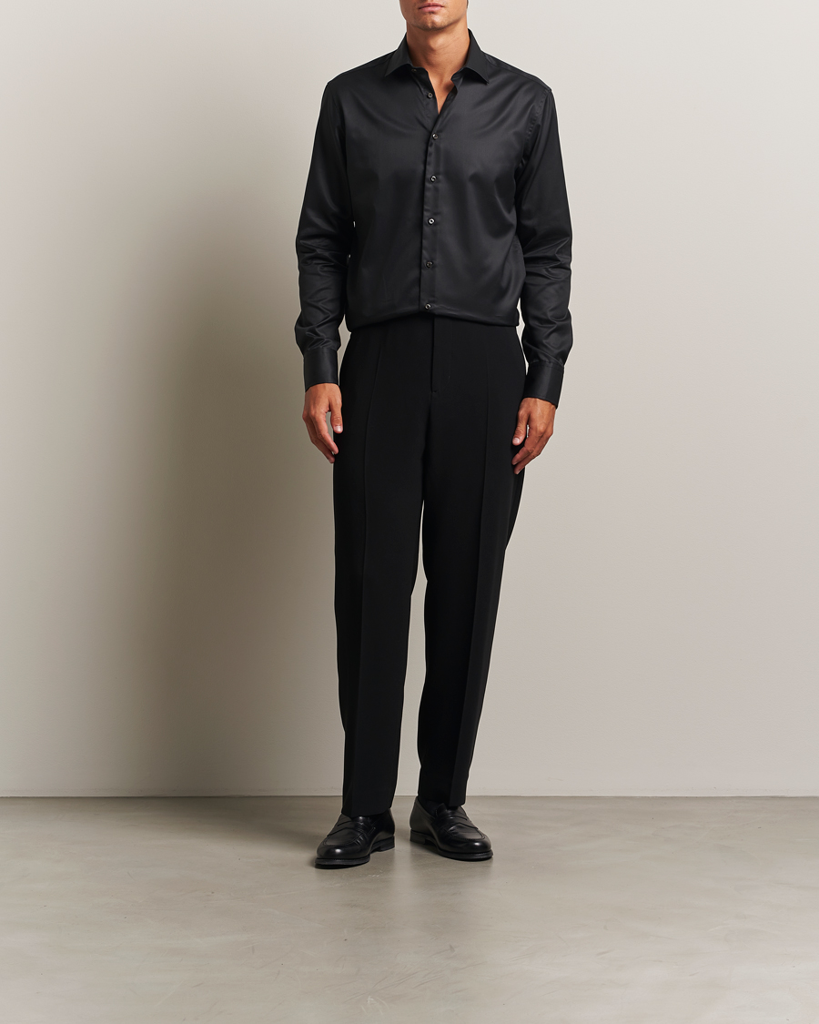 Herr | Skjortor | Stenströms | Regular Fit Shirt Black