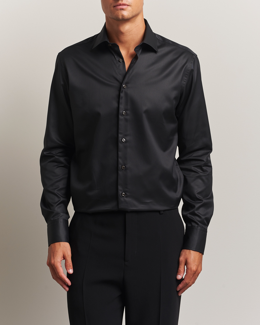 Herr | Skjortor | Stenströms | Regular Fit Shirt Black