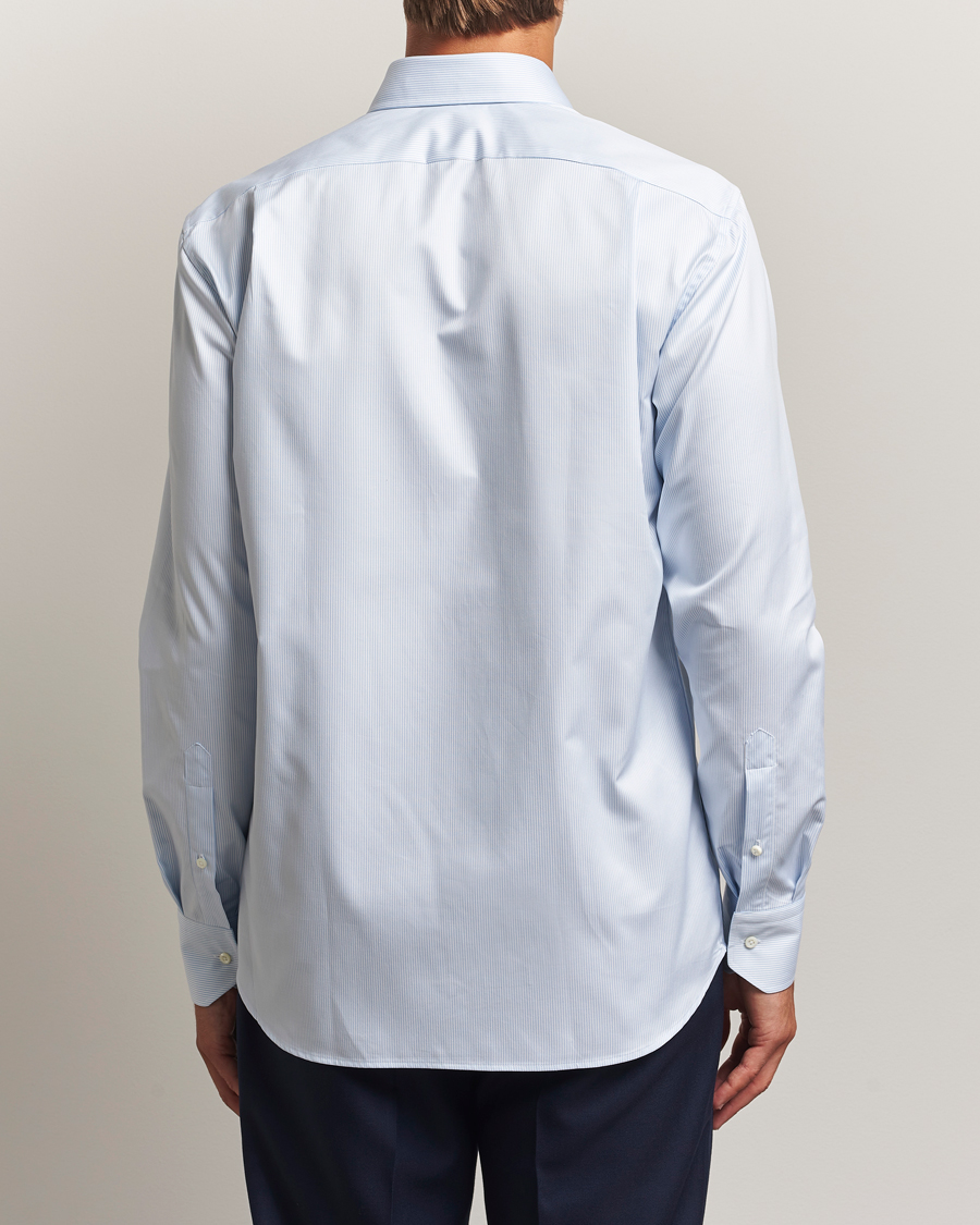 Herr | Skjortor | Stenströms | Regular Fit Thin Stripe Shirt White/Blue