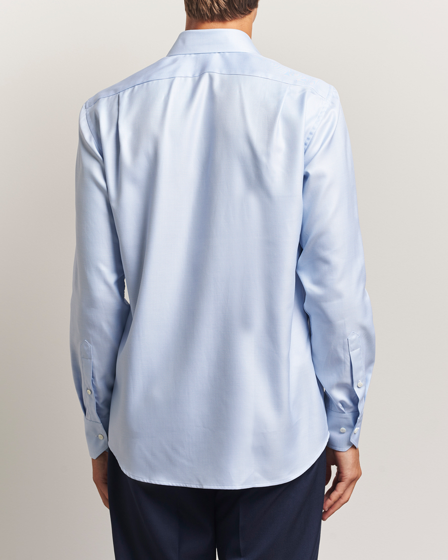 Herr | Skjortor | Stenströms | Regular Fit Houndstooth Shirt Blue