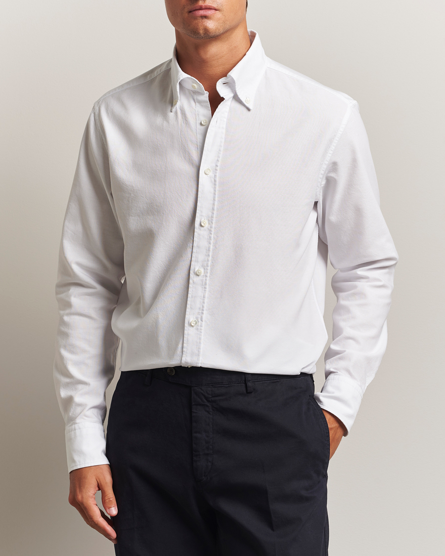 Herr | Skjortor | Stenströms | Regular Fit Oxford Shirt White