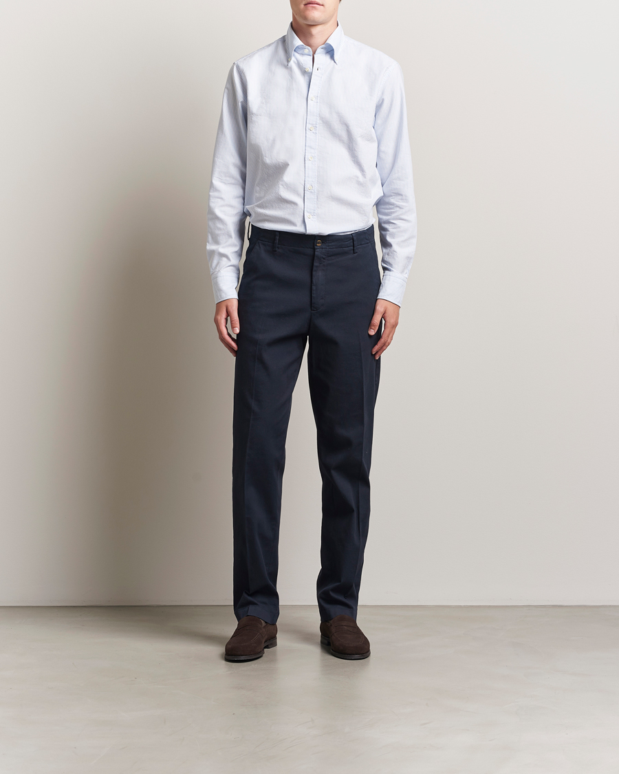 Herr | Skjortor | Stenströms | Regular Fit Oxford Shirt Blue/White