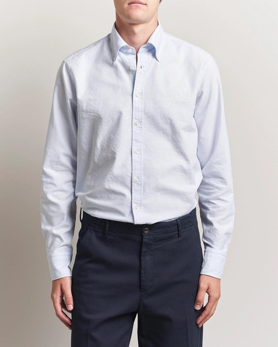 Herr | Skjortor | Stenströms | Regular Fit Oxford Shirt Blue/White