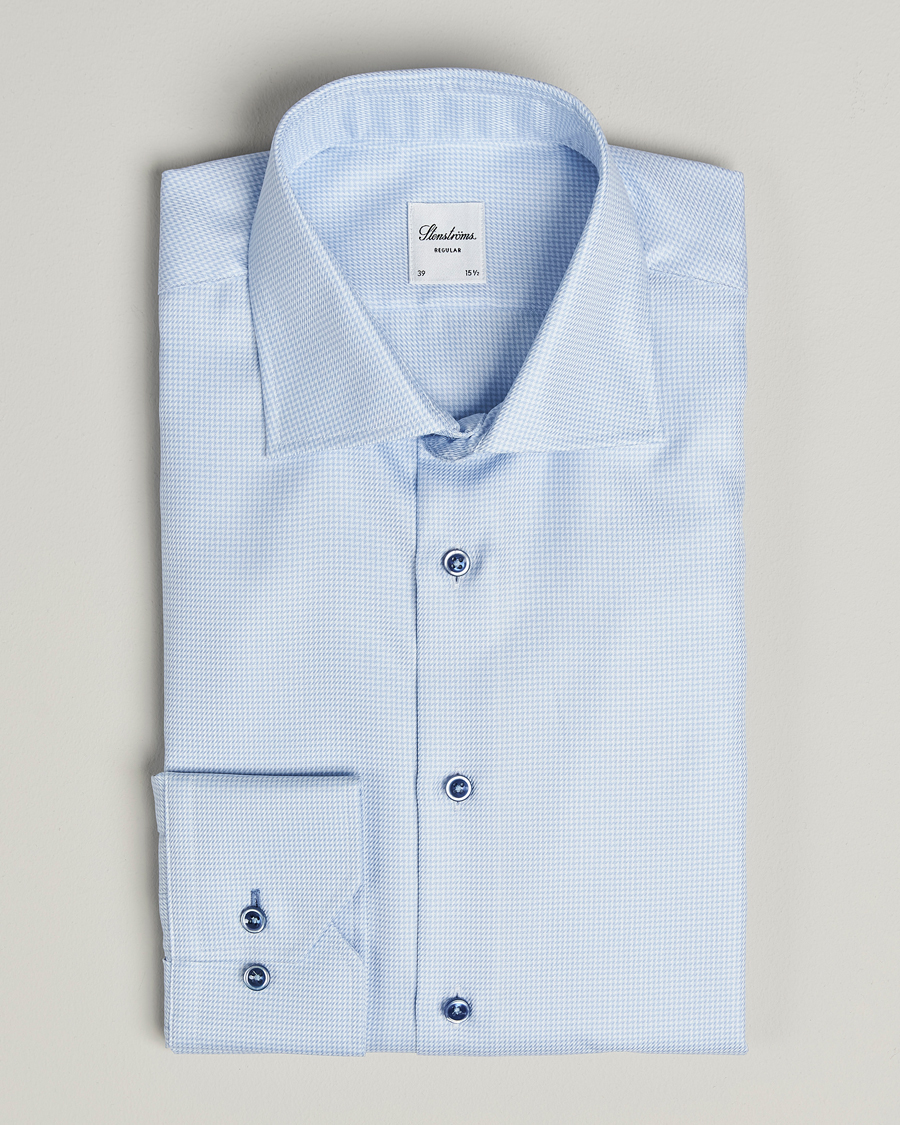 Herr | Skjortor | Stenströms | Regular Fit Contrast Shirt Light Blue