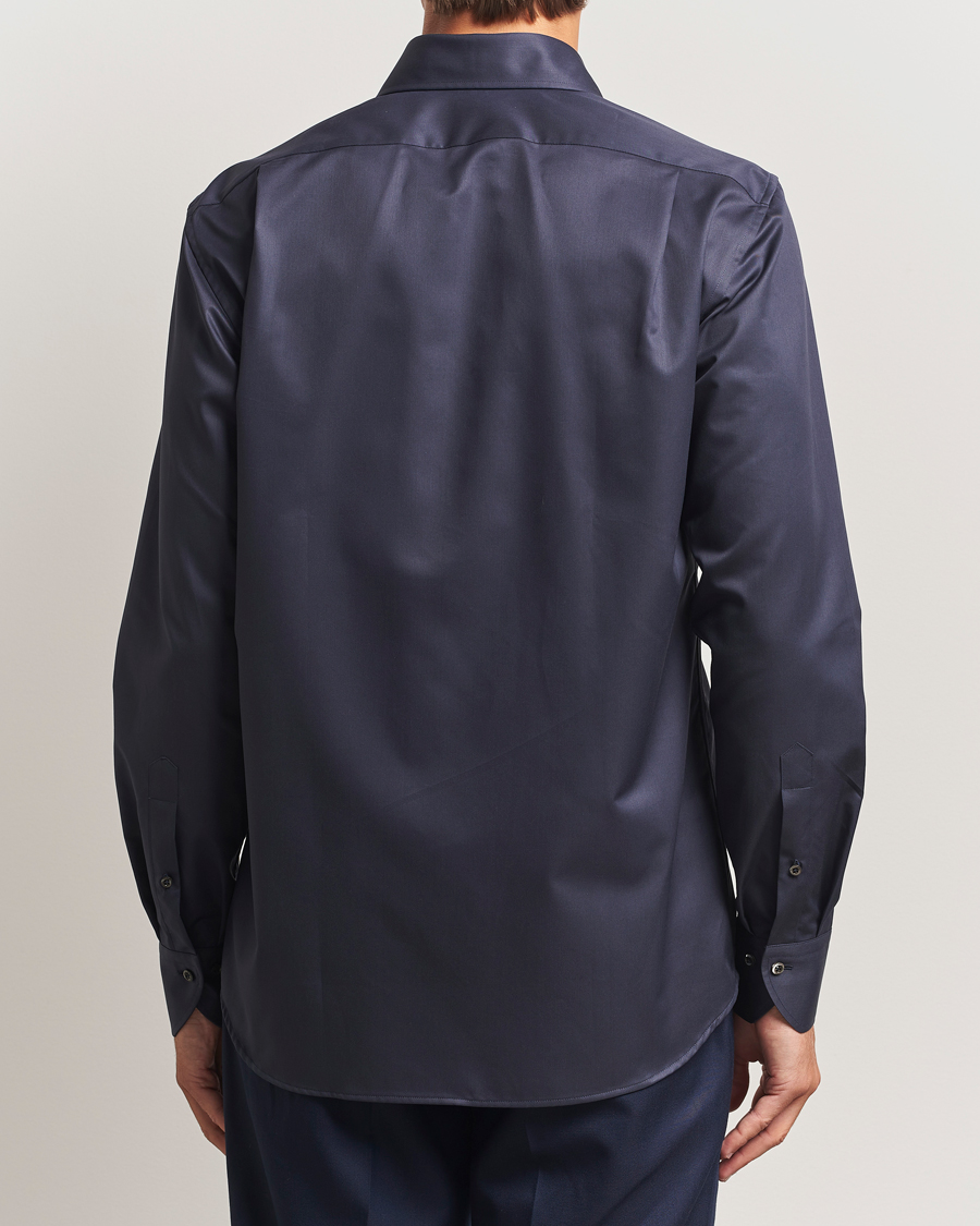 Herr | Skjortor | Stenströms | Regular Fit Extreme Cut Away Shirt Navy