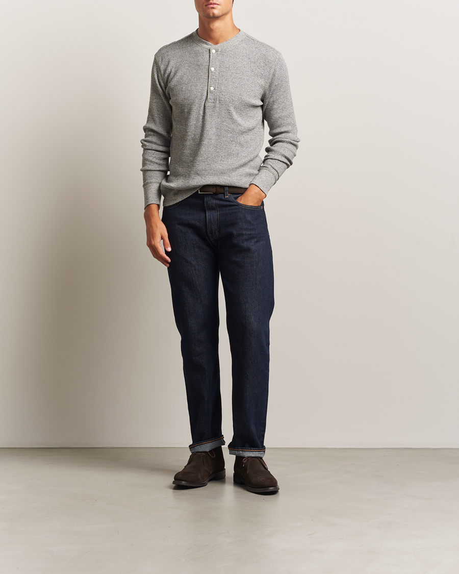 Herr | Tröjor | RRL | Long Sleeve Henley Grey