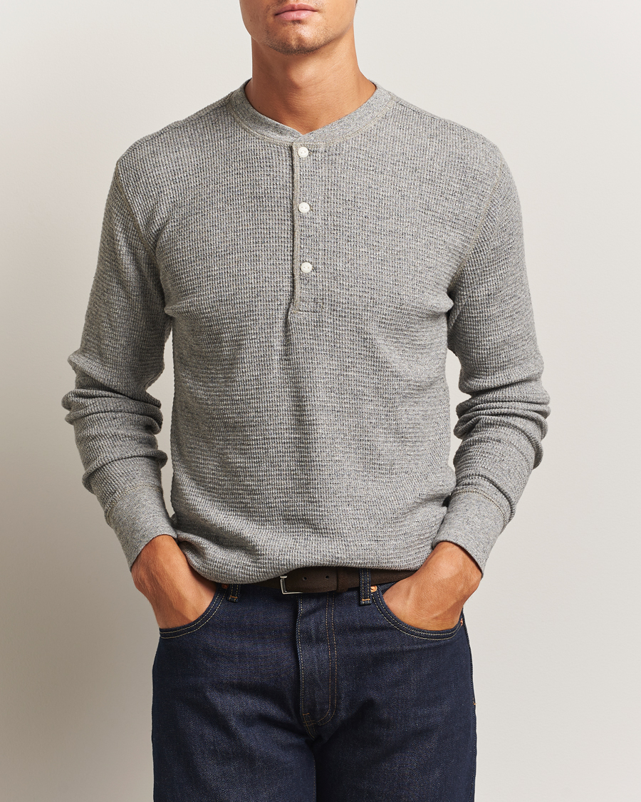 Herr | Tröjor | RRL | Long Sleeve Henley Grey