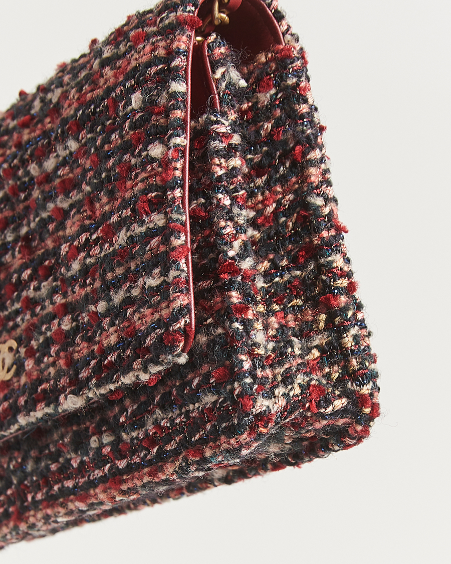 Herr | Pre-Owned & Vintage Bags | Chanel Pre-Owned | Tweed Wallet On Chain Red