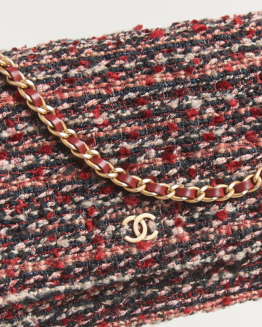 Herr | Pre-Owned & Vintage Bags | Chanel Pre-Owned | Tweed Wallet On Chain Red