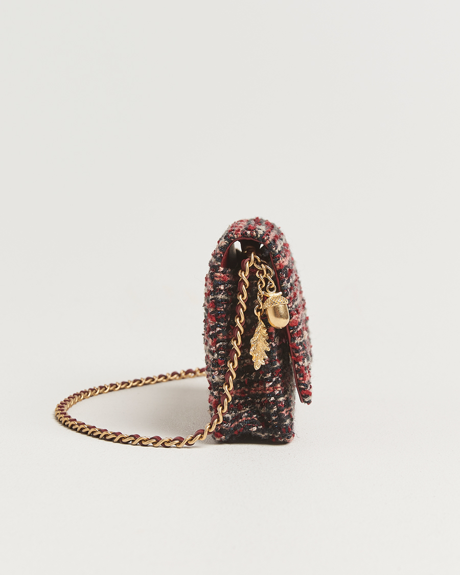 Herr | Pre-Owned & Vintage Bags | Chanel Pre-Owned | Tweed Wallet On Chain Red