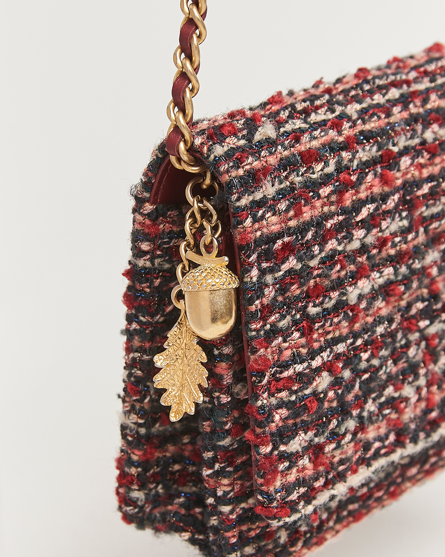 Herr | Pre-Owned & Vintage Bags | Chanel Pre-Owned | Tweed Wallet On Chain Red