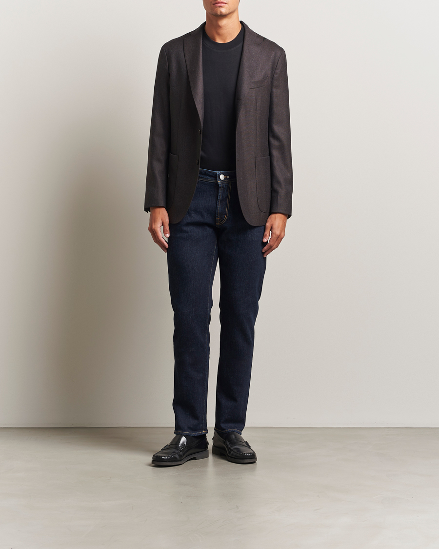 Herr | Byxor | Tramarossa | Michelangelo Stretch Jeans Blue Raw
