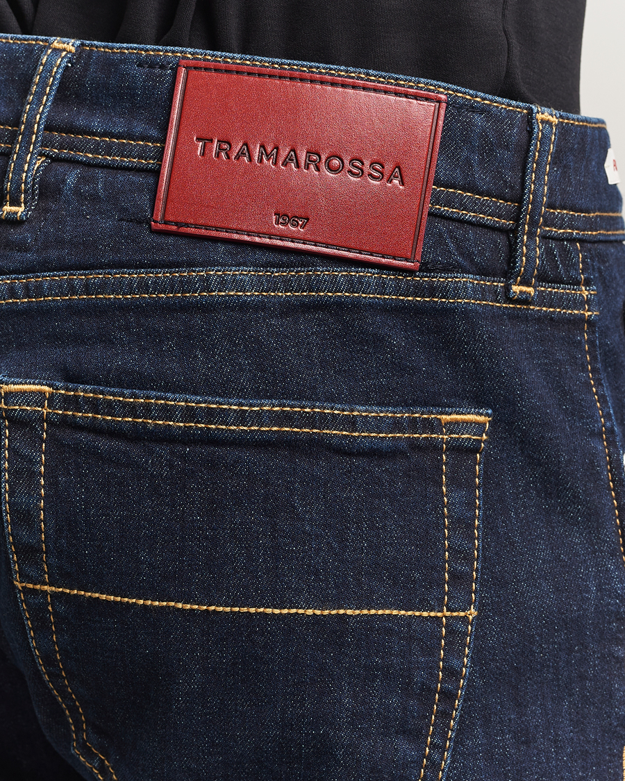 Herr | Byxor | Tramarossa | Michelangelo Stretch Jeans Blue Raw