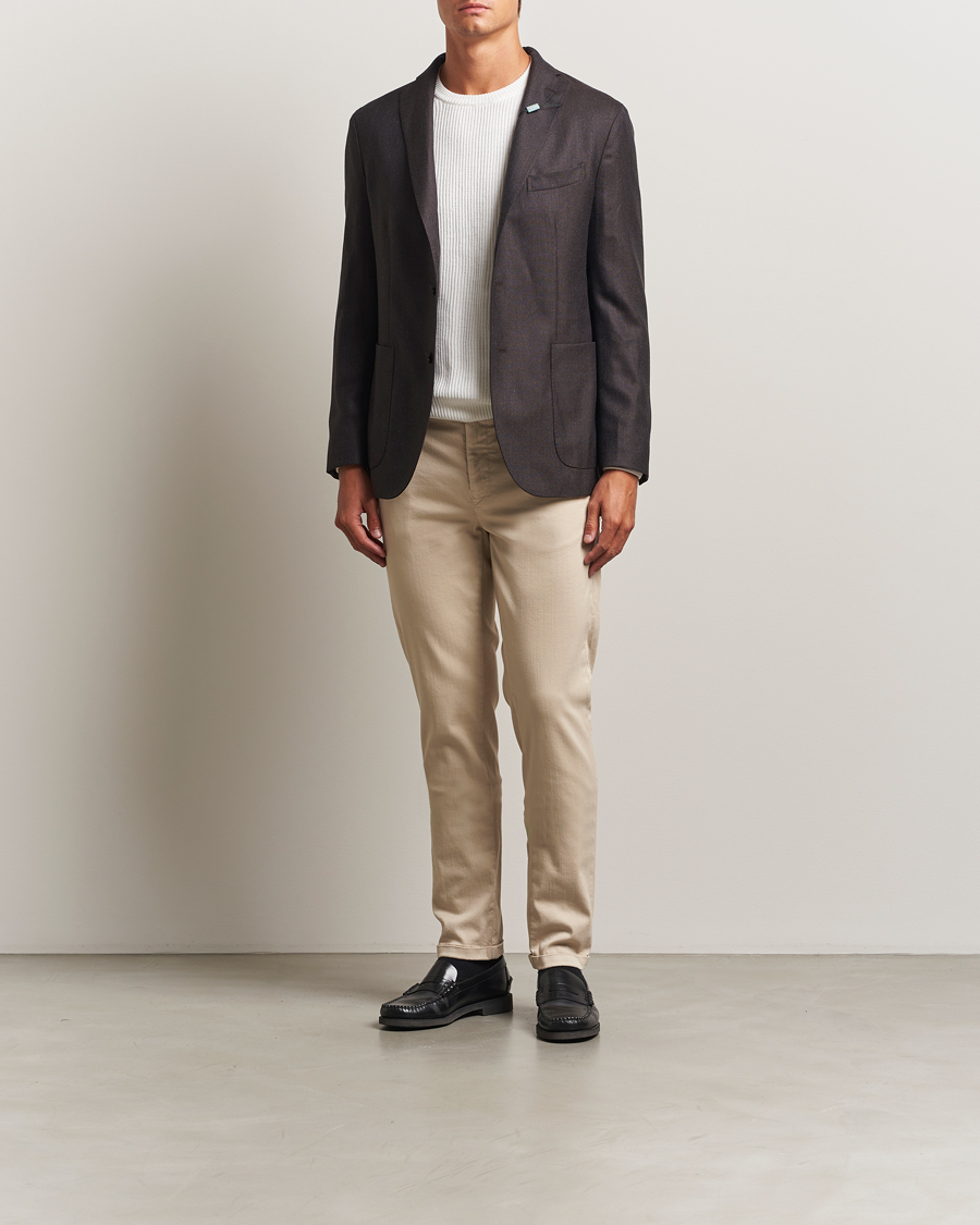 Herr | Byxor | Tramarossa | Luis Superstrech Cotton Chino Beige