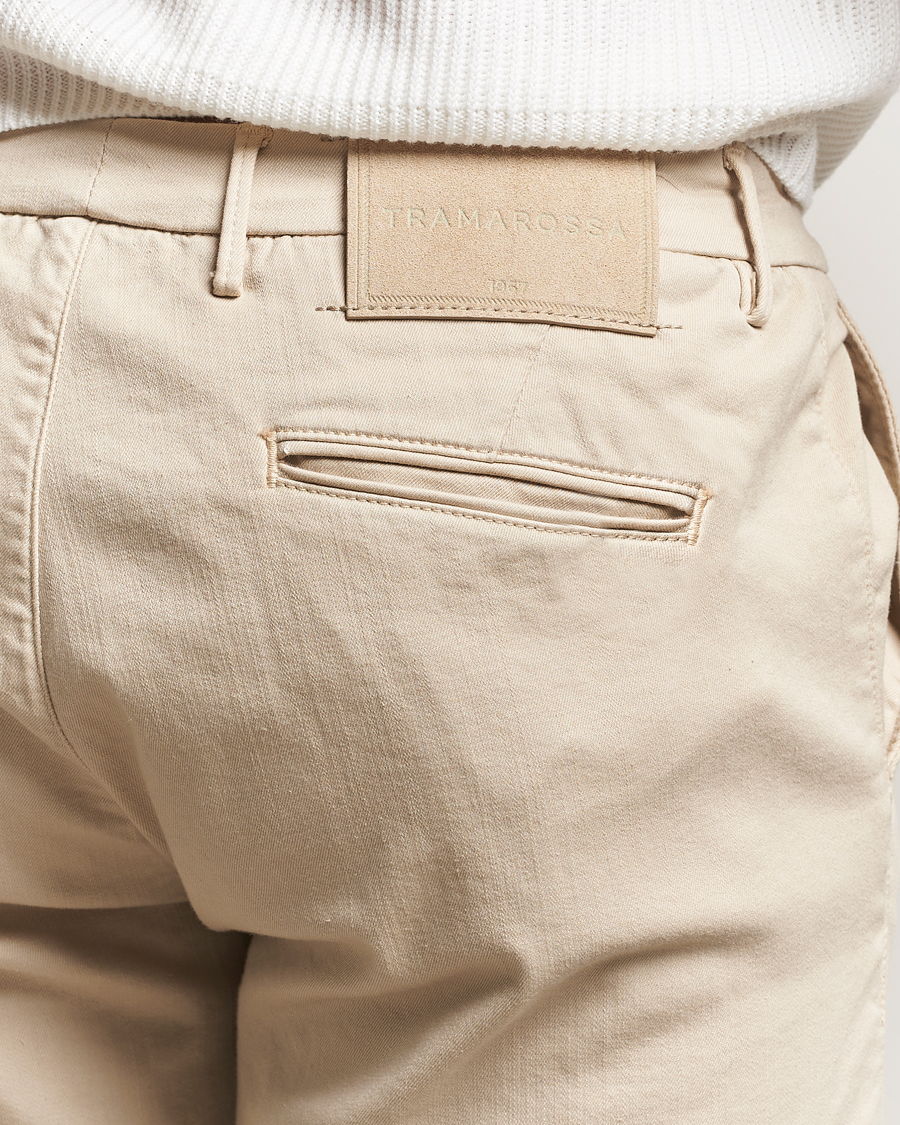 Herr | Byxor | Tramarossa | Luis Superstrech Cotton Chino Beige