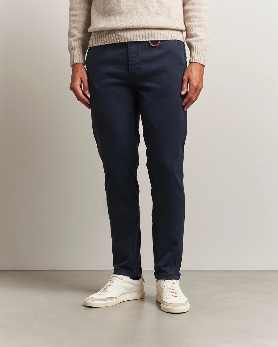 Herr | Byxor | Tramarossa | Luis Superstrech Cotton Chino Dark Blu