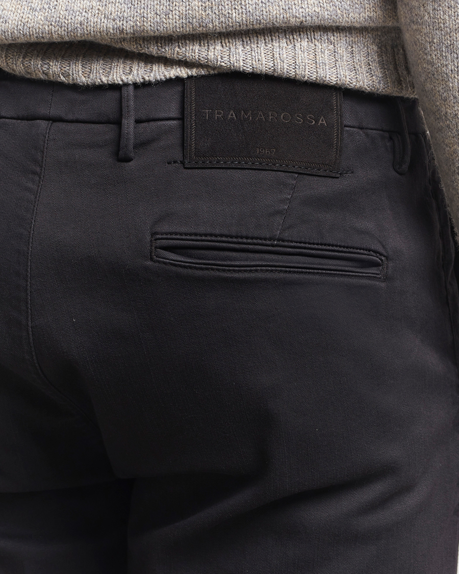 Herr | Jeans | Tramarossa | Luis Superstrech Cotton Chino Black