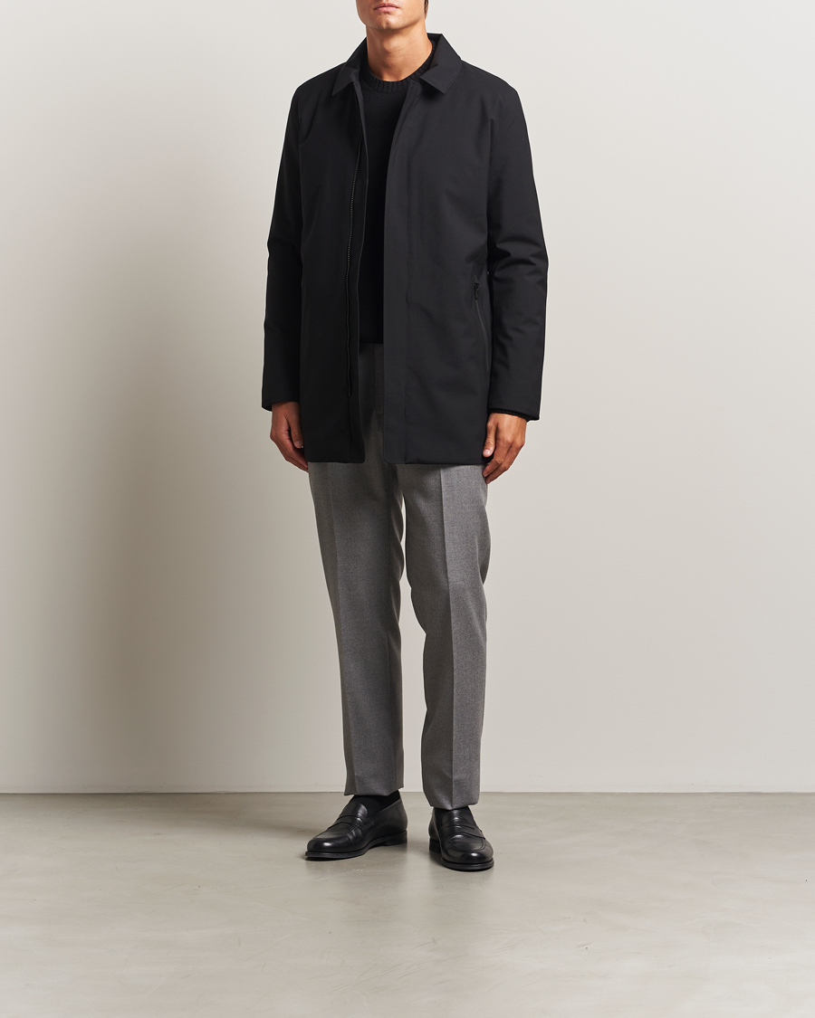 Herr | Jackor | UBR | Regulator Coat Savile Black Wool