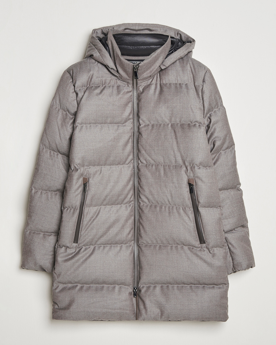 Herr | Jackor | UBR | Concorde Wool Parka Savile Sand Melange