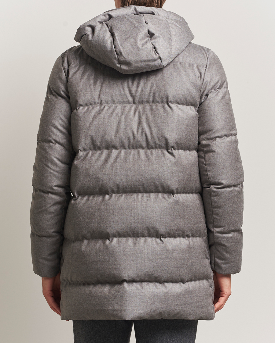 Herr | Jackor | UBR | Concorde Wool Parka Savile Sand Melange