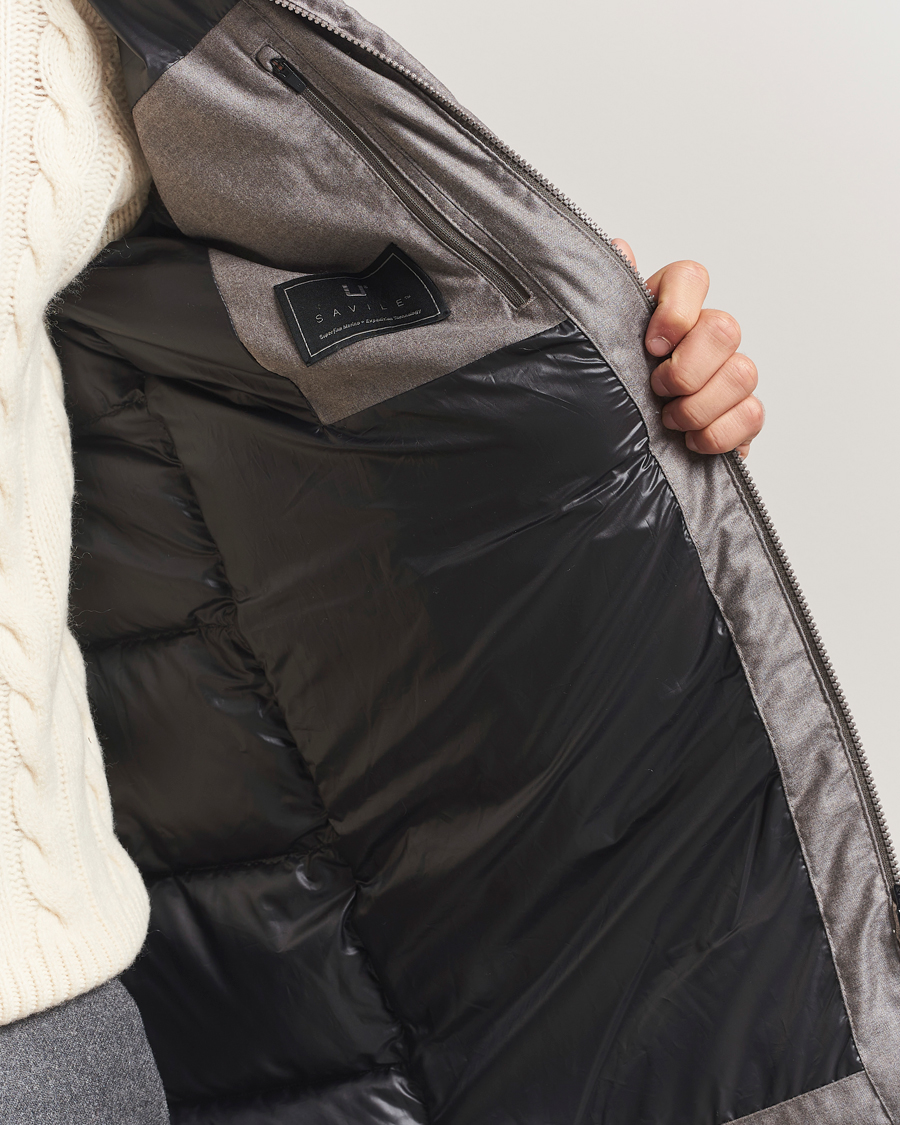 Herr | Jackor | UBR | Concorde Wool Parka Savile Sand Melange