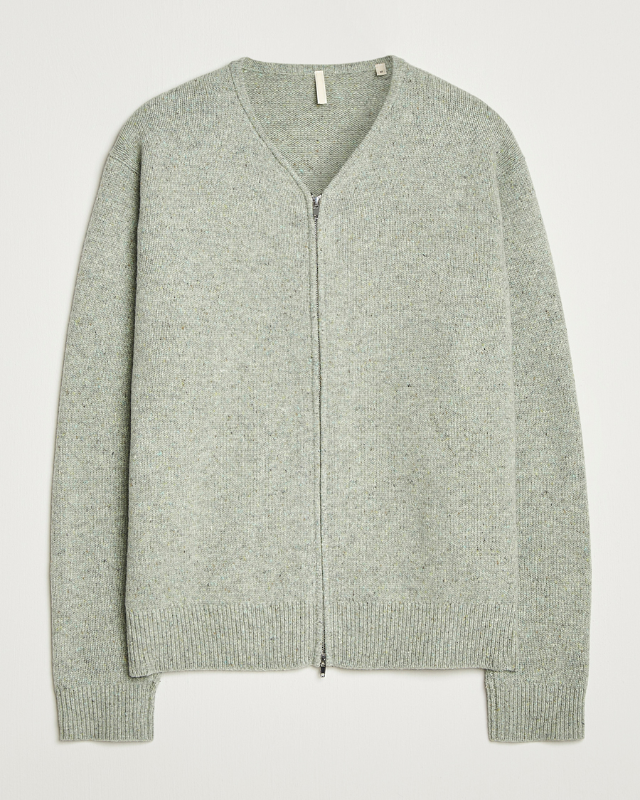 Herr | Tröjor | Sunflower | Donegal Zip Cardigan Green