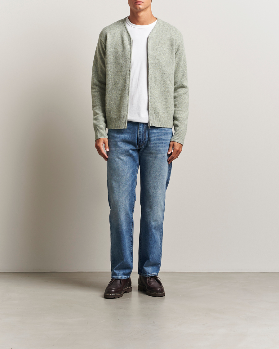 Herr | Tröjor | Sunflower | Donegal Zip Cardigan Green