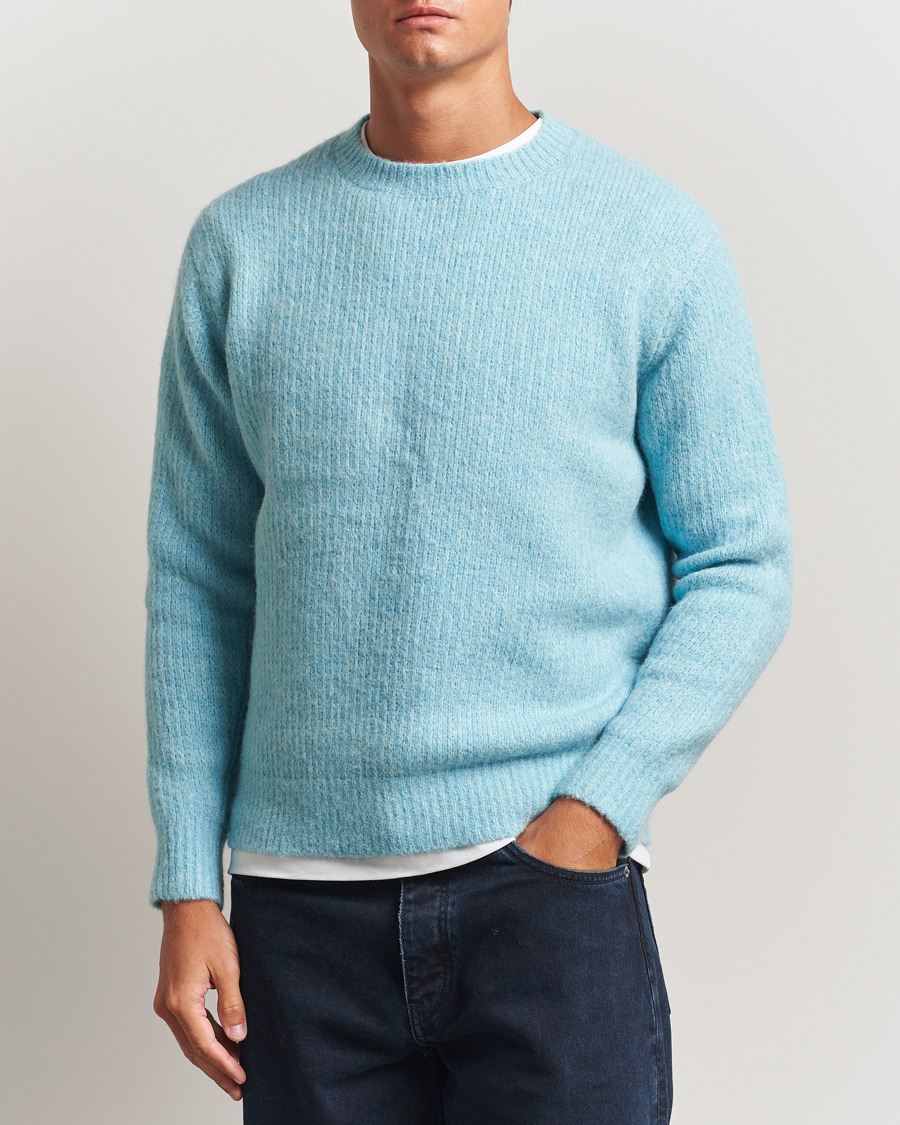 Herr | Tröjor | Sunflower | Yak Sweater Ice Blue