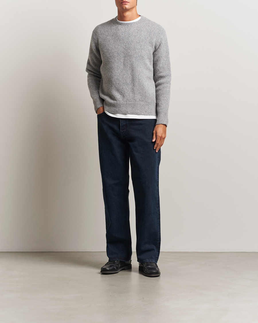 Herr | Tröjor | Sunflower | Yak Sweater Grey Melange