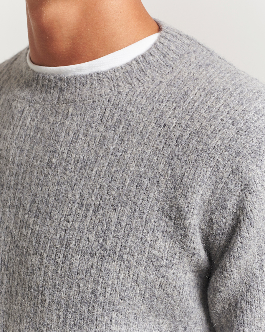 Herr | Tröjor | Sunflower | Yak Sweater Grey Melange