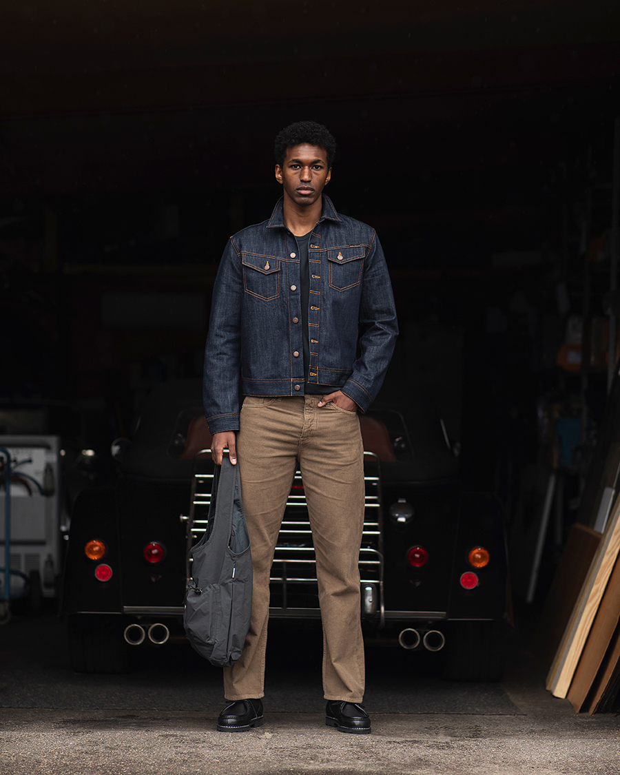 Herr | Byxor | Sunflower | Loose Corduroy Pants Taupe