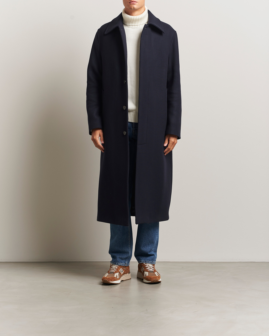 Herr | Jackor | Sunflower | Wool Winter Coat Navy