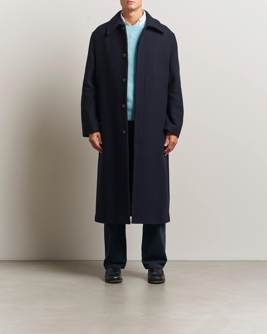 Herr | Jackor | Sunflower | Wool Winter Coat Navy