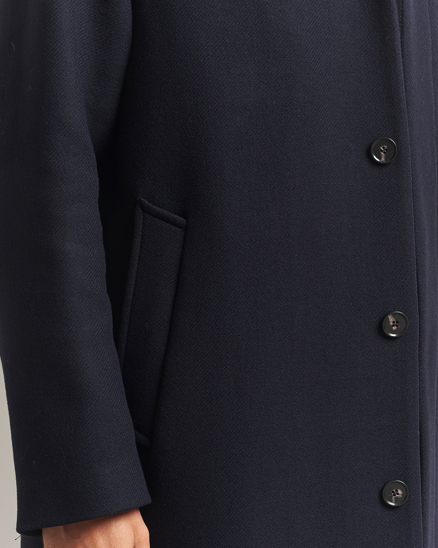 Herr | Jackor | Sunflower | Wool Winter Coat Navy