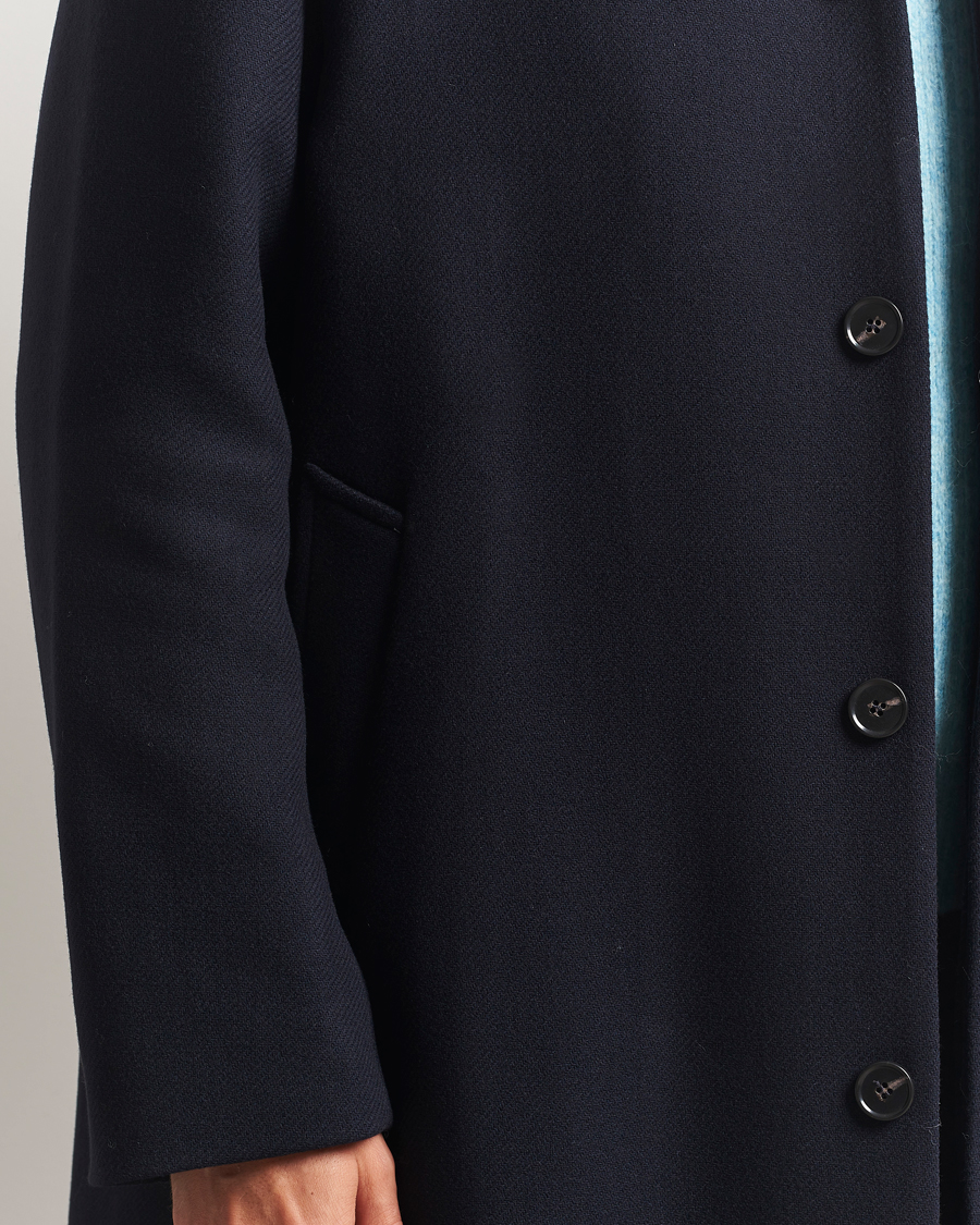 Herr | Jackor | Sunflower | Wool Winter Coat Navy