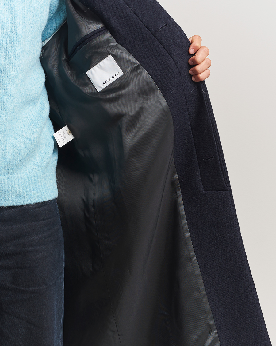 Herr | Jackor | Sunflower | Wool Winter Coat Navy