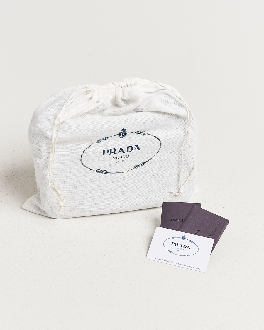 Herr | Pre-Owned & Vintage Bags | Prada Pre-Owned | Tessuto Nylon Leather Shoulder Bag Black