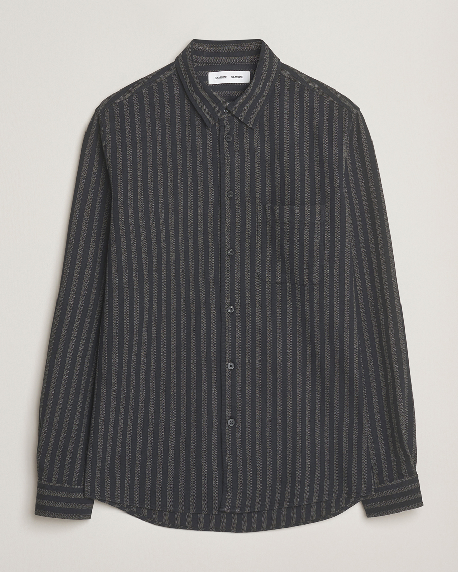 Herr | Skjortor | Samsøe Samsøe | Liam Striped Shirt Castor Grey