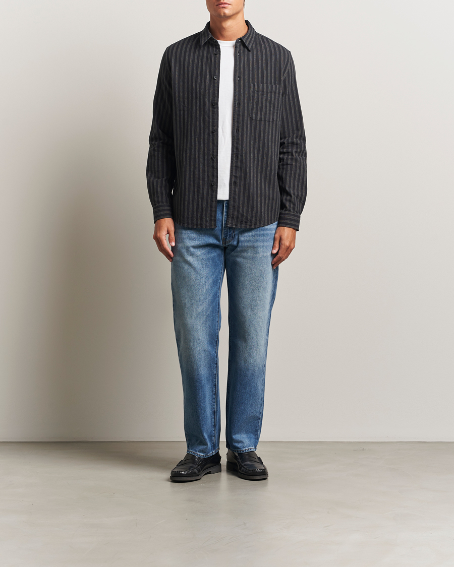 Herr | Skjortor | Samsøe Samsøe | Liam Striped Shirt Castor Grey