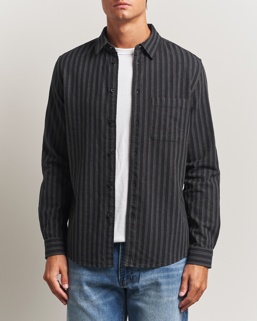 Herr | Skjortor | Samsøe Samsøe | Liam Striped Shirt Castor Grey