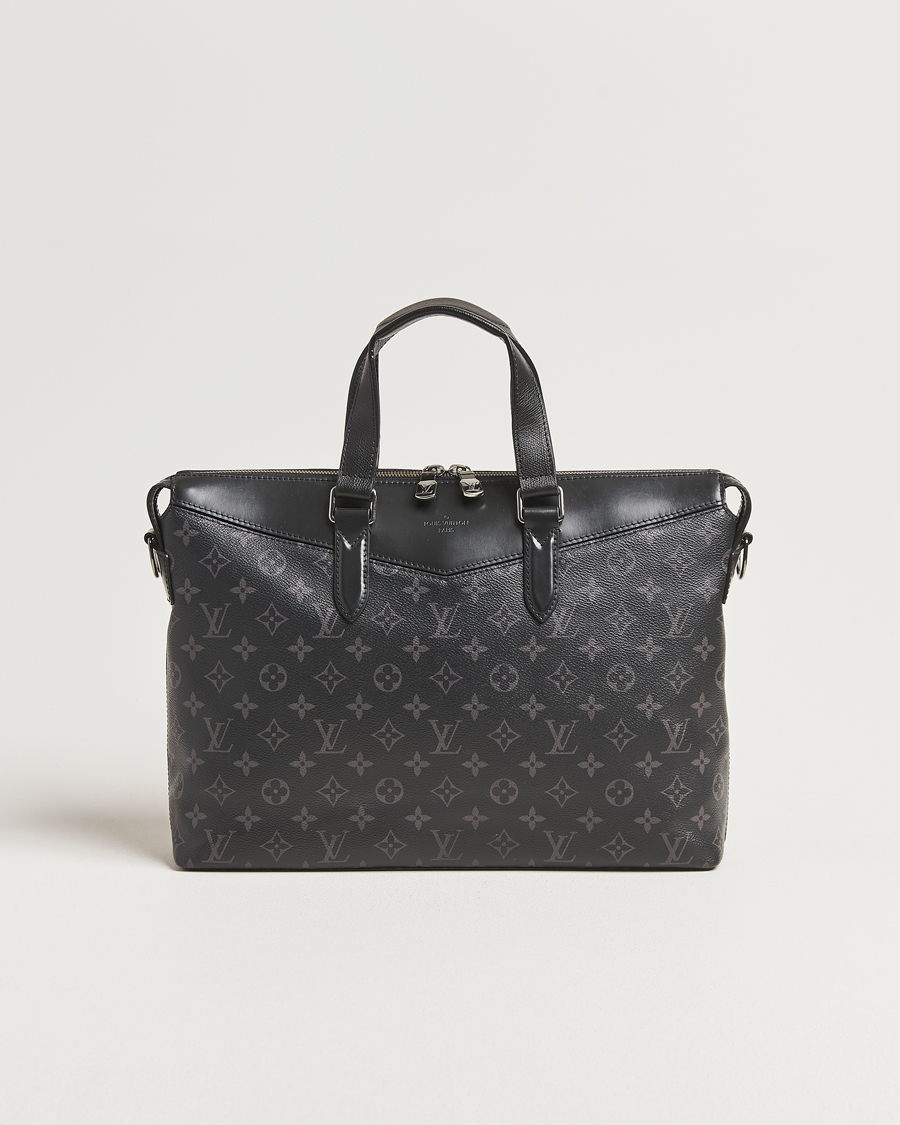 Herr | Pre-Owned & Vintage Bags | Louis Vuitton Pre-Owned | Briefcase Explorer Monogram Eclipse