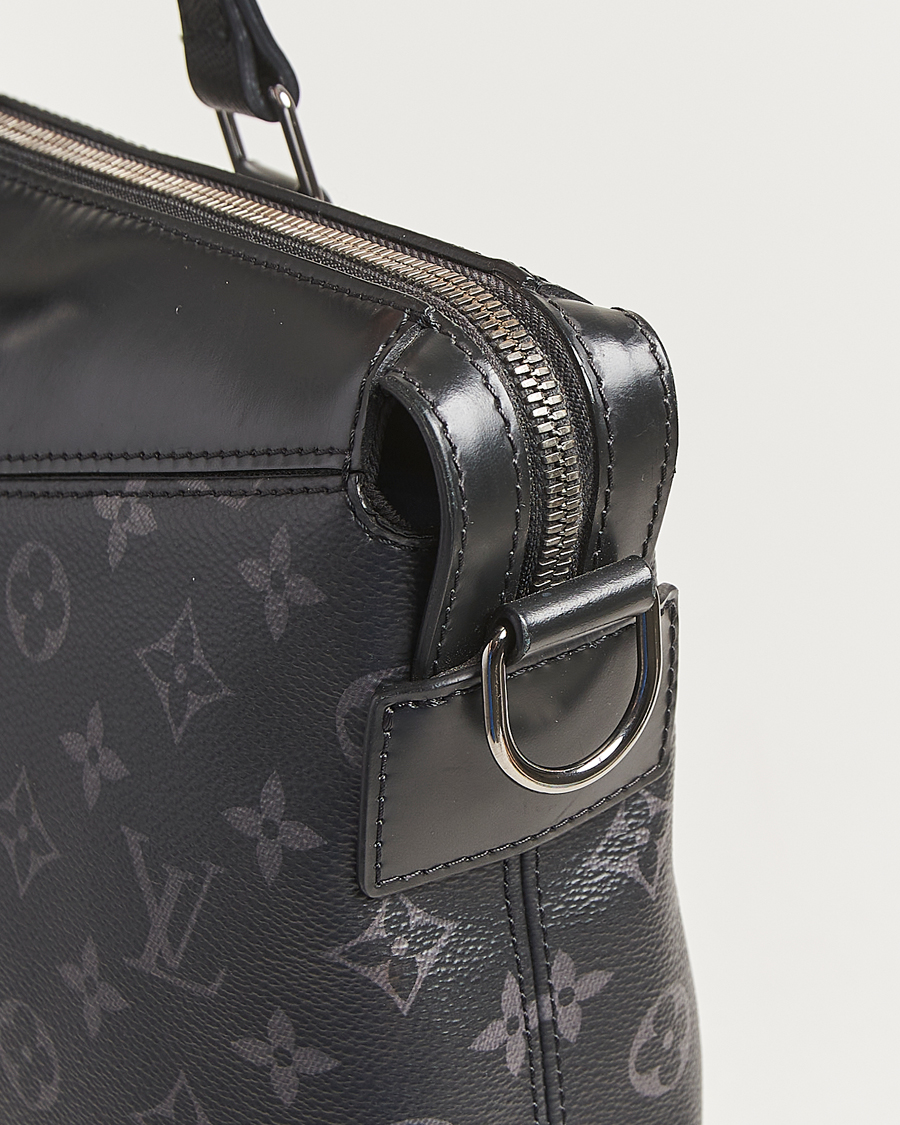 Herr | Pre-Owned & Vintage Bags | Louis Vuitton Pre-Owned | Briefcase Explorer Monogram Eclipse