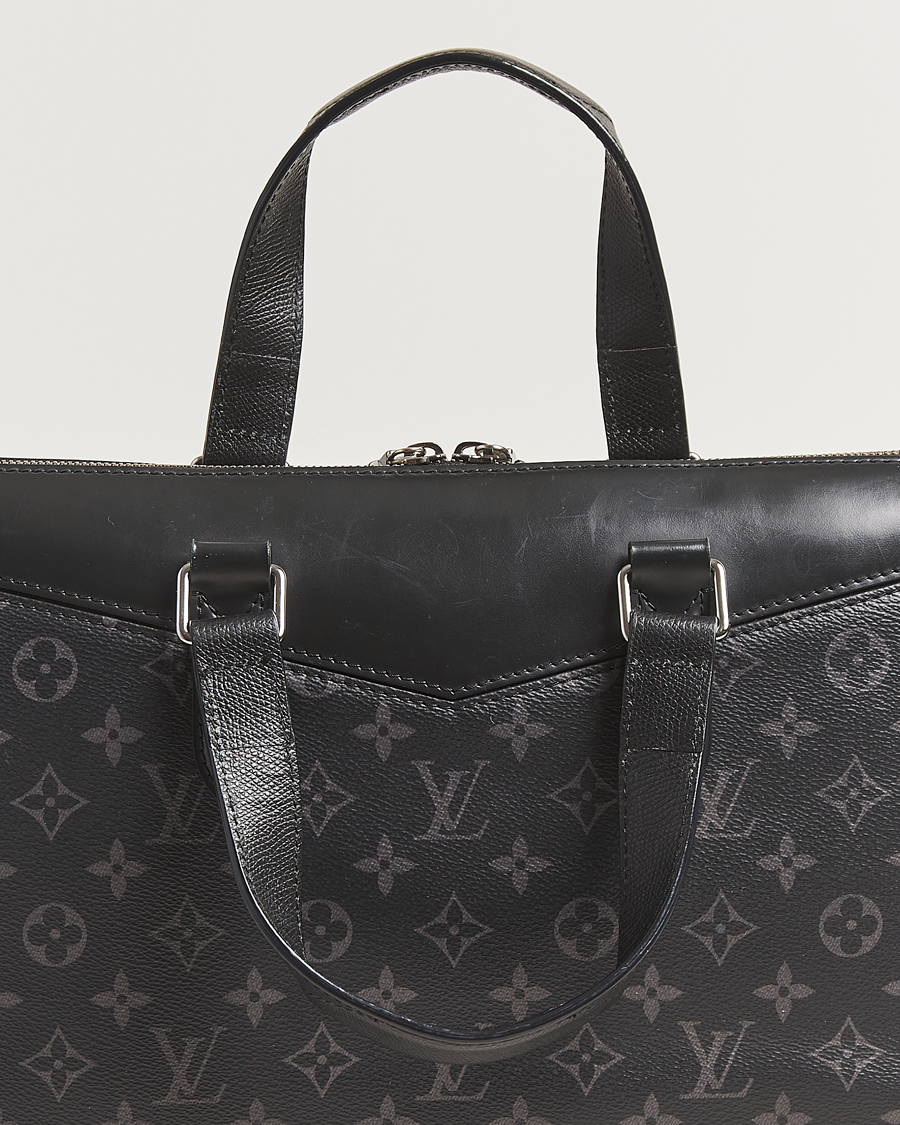 Herr | Pre-Owned & Vintage Bags | Louis Vuitton Pre-Owned | Briefcase Explorer Monogram Eclipse