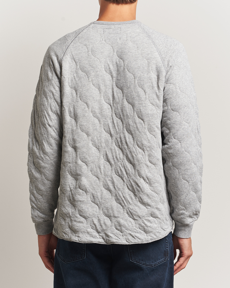 Herr | Tröjor | BEAMS PLUS | MIL Quilt Crew Neck Grey