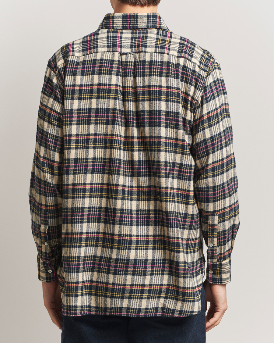 Herr | Skjortor | BEAMS PLUS | Flannel Button Down Shirt Beige Check