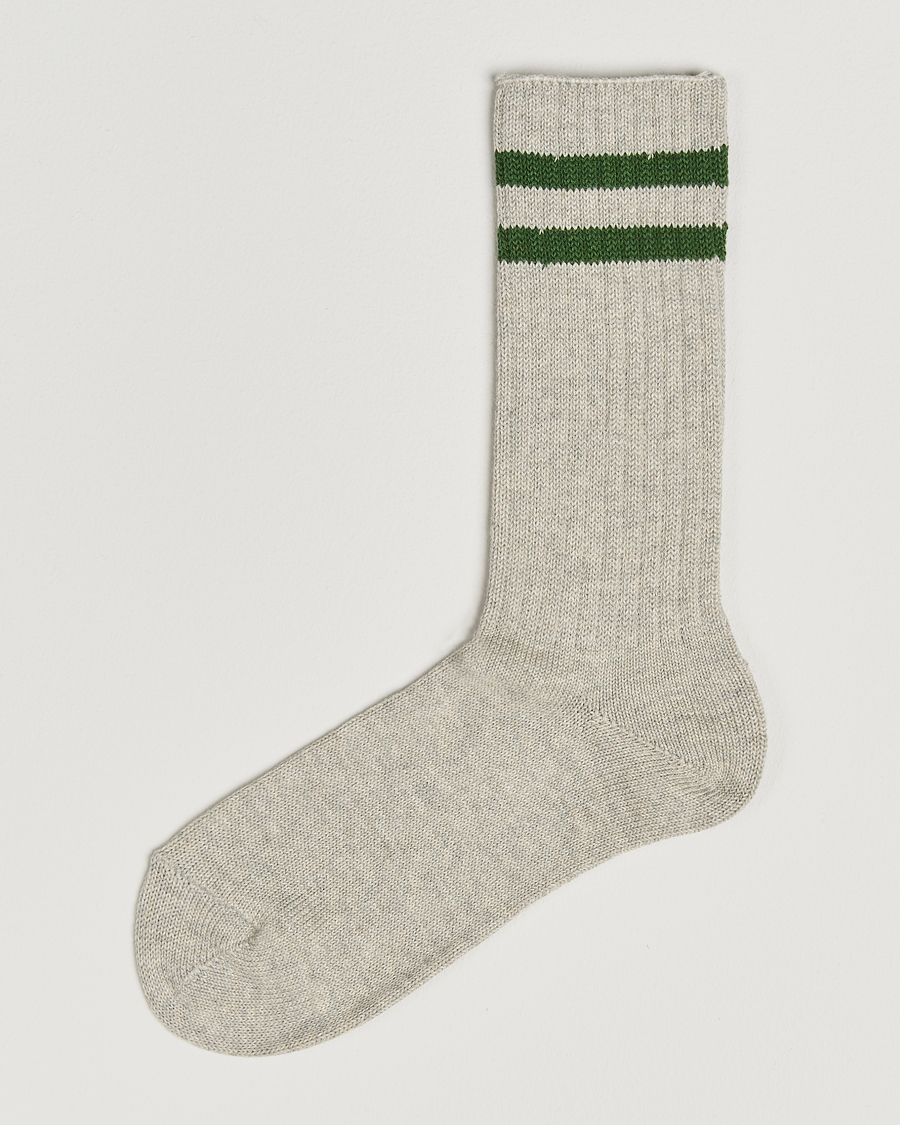 Herr | Underkläder | BEAMS PLUS | Schoolboy Socks Grey/Green